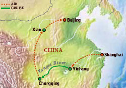 Map of China with Luxury & Style (14 Days) Tour