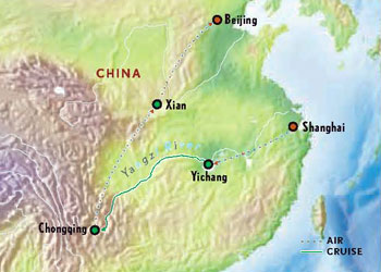 Map of China with Luxury & Style (14 Days) Tour
