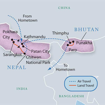 Nepal & Bhutan with Luxury & Style (13 Days)