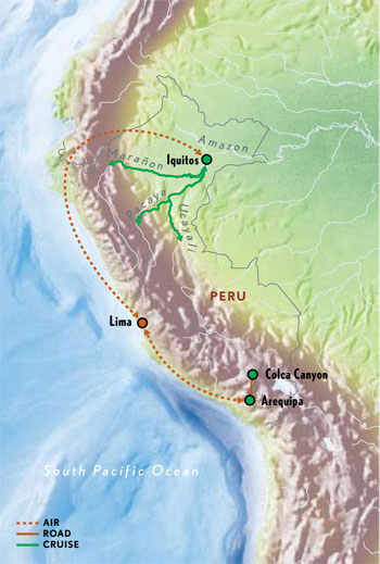 Peru (Amazon River & Colca Canyon) with Luxury & Style (10 Days)