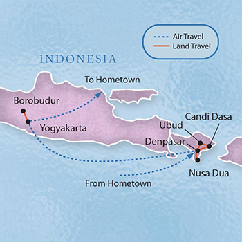 Bali & Borobudur with Luxury & Style (9 Days): Maps - Luxury & Style ...