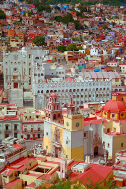 Colorful buildings of Guanajuato